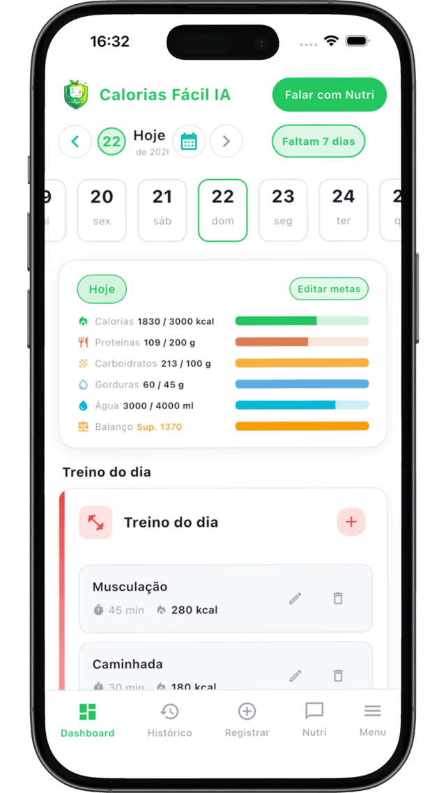 Calorias Fácil IA - app 2