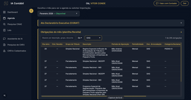 Plataforma IA Contábil - web 3