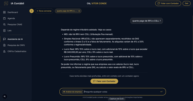 Plataforma IA Contábil - web 2